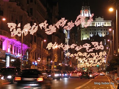Christmas lights of MADRID, Spain