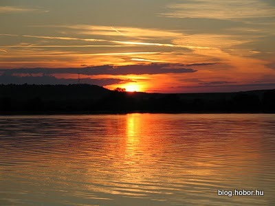 Sunset at K�NYAV�R ISLAND, (Kis-Balaton), Hungary